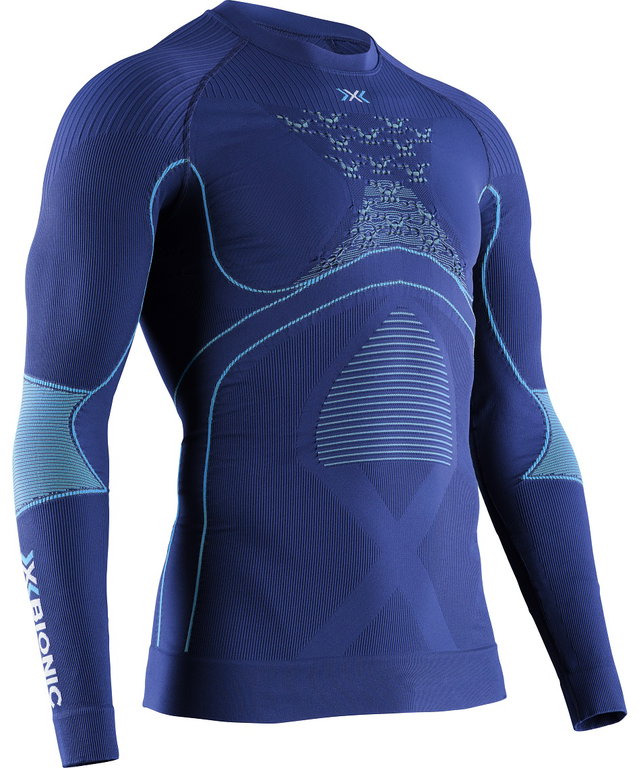X-Bionic Funktions-Langarmshirt Rundhals Energy Accumulator 4.0 Unterwäsche navyblau Herren